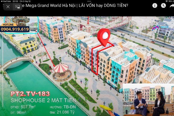 Grand World Hanoi - PHỐ TÂY 2 | PT2-TV-183